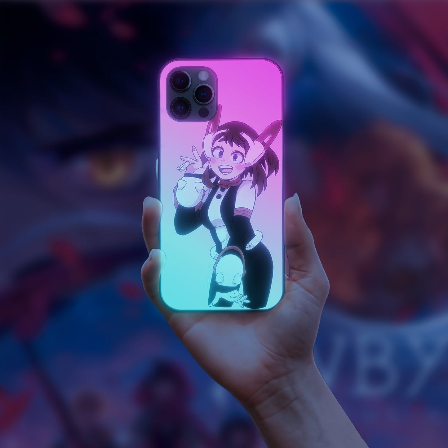 my hero academia 15 LED Case for apple