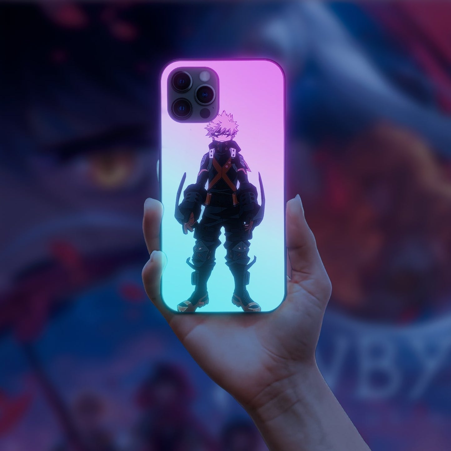 my hero academia 16 LED Case for apple