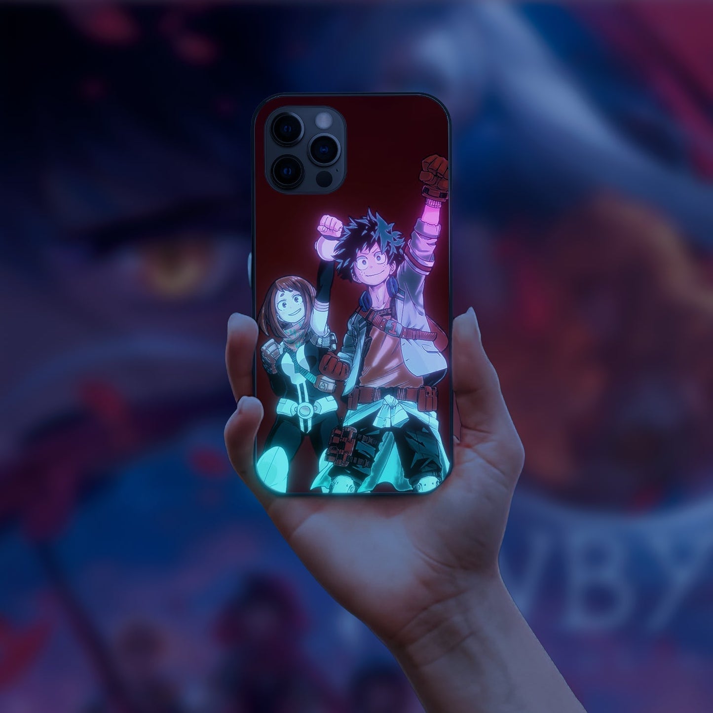 my hero academia 18 LED Case for apple