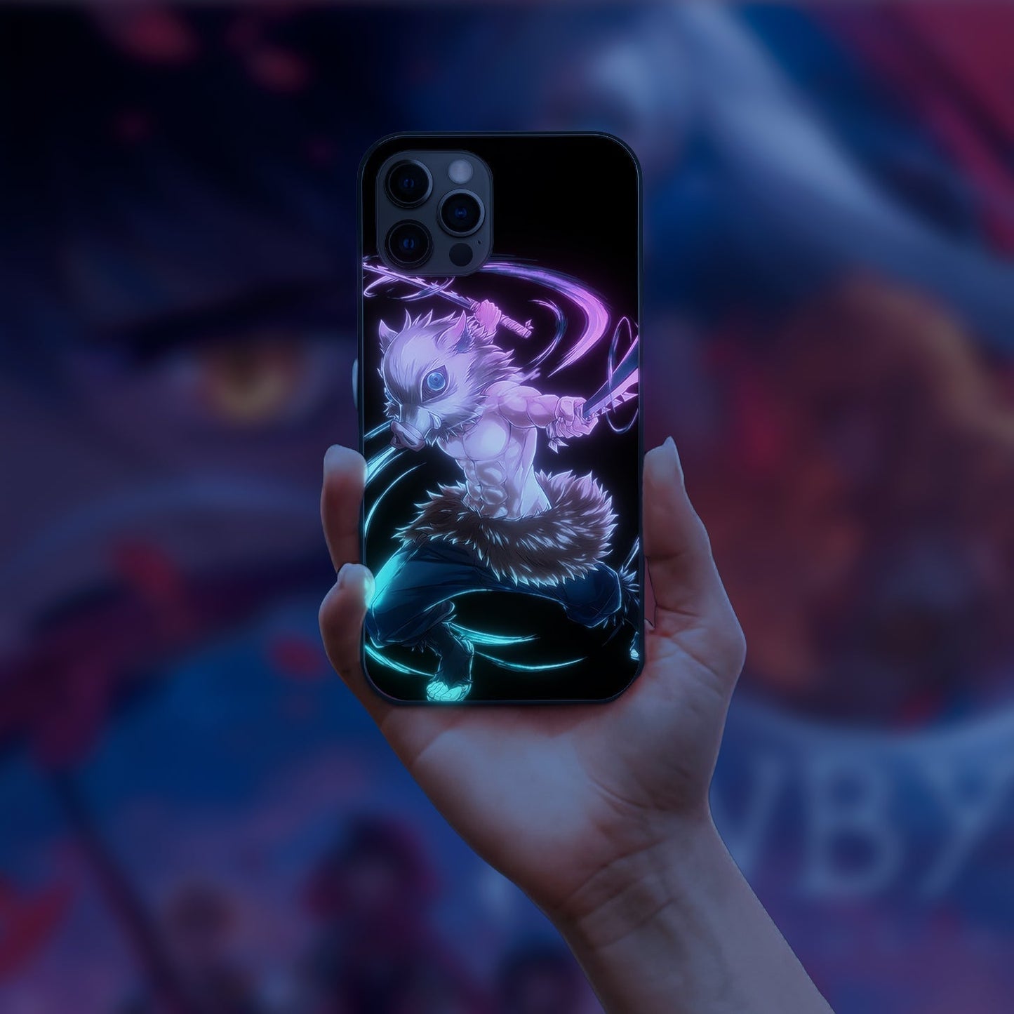 demon slayer 10 LED Case for apple