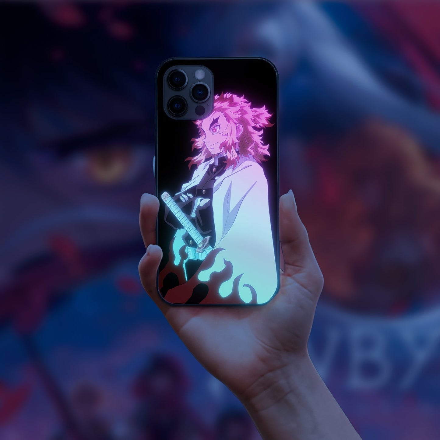 demon slayer 17 LED Case for apple