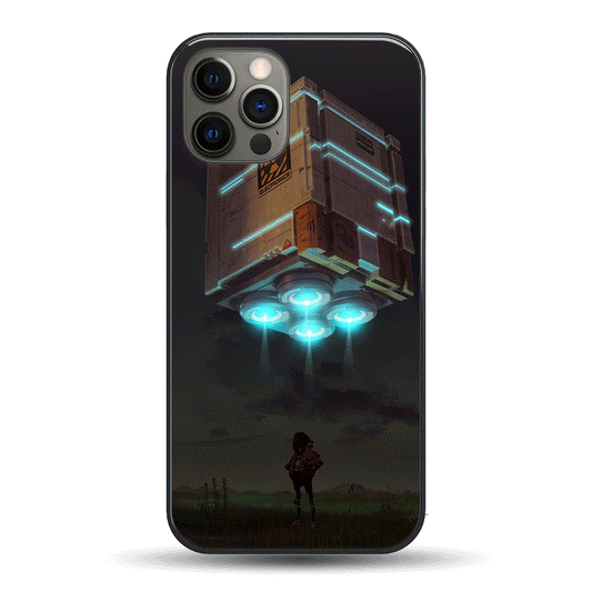 Alien Spaceship LED Case for iPhone