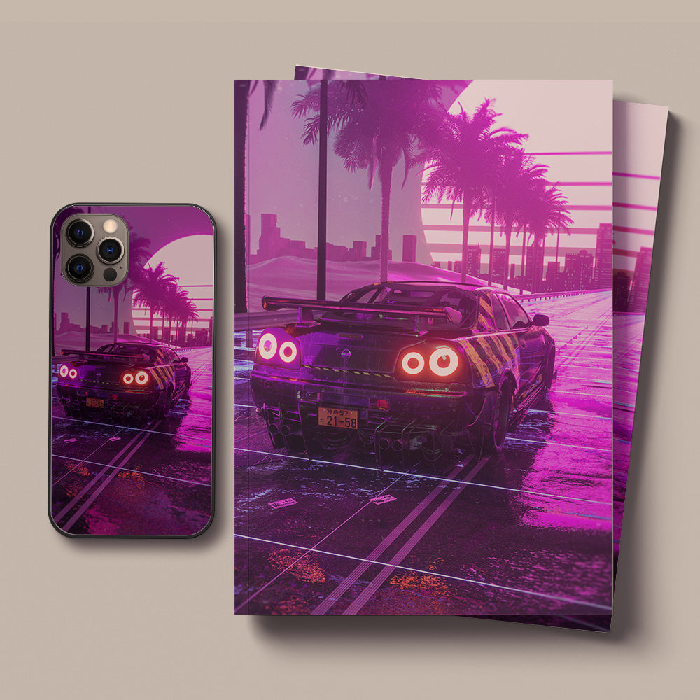 Nissan GTR Skyline LED Case for iPhone