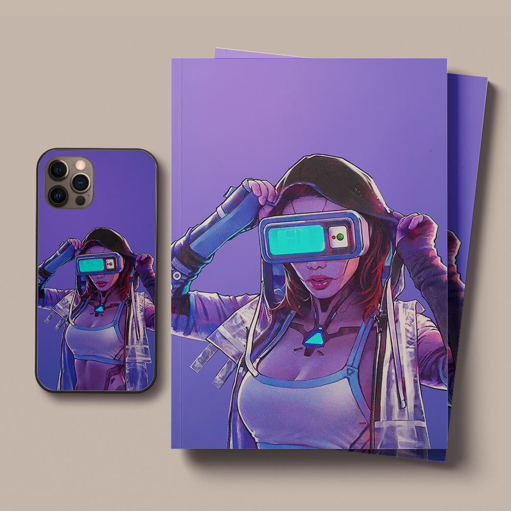 Cyberpunk Robot LED Case for iPhone