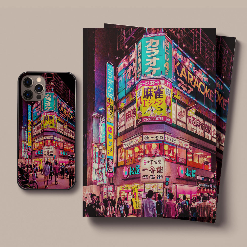 Cyberpunk Anime Aesthetic in TokyoLED Case for iPhone