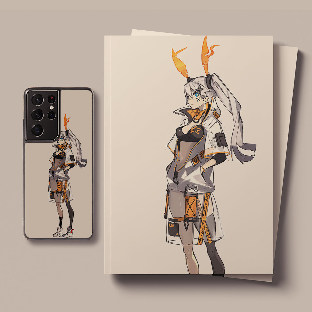 Cyberpunk hand drawn poster LED Case for Samsung