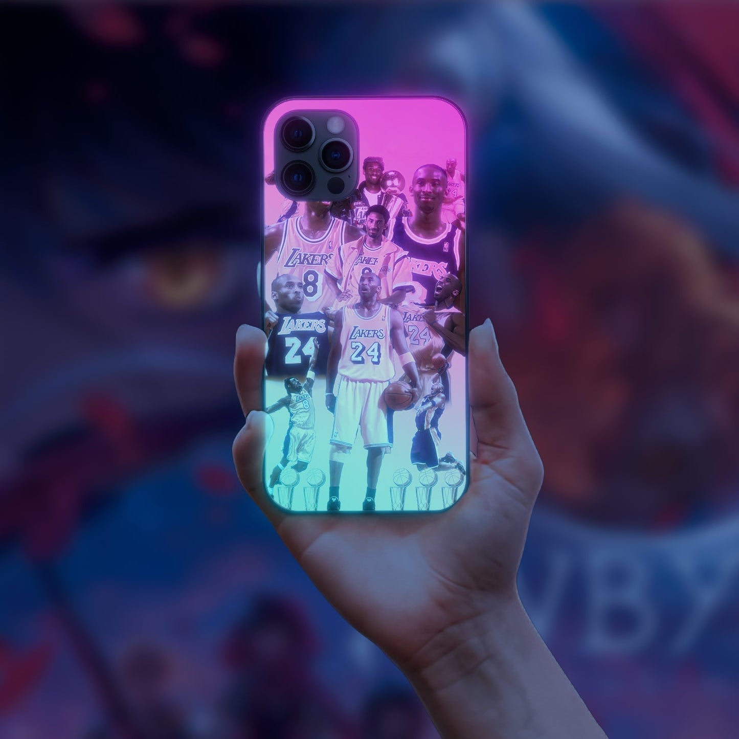 Kobe Bryant1 LED phone case for iPhone