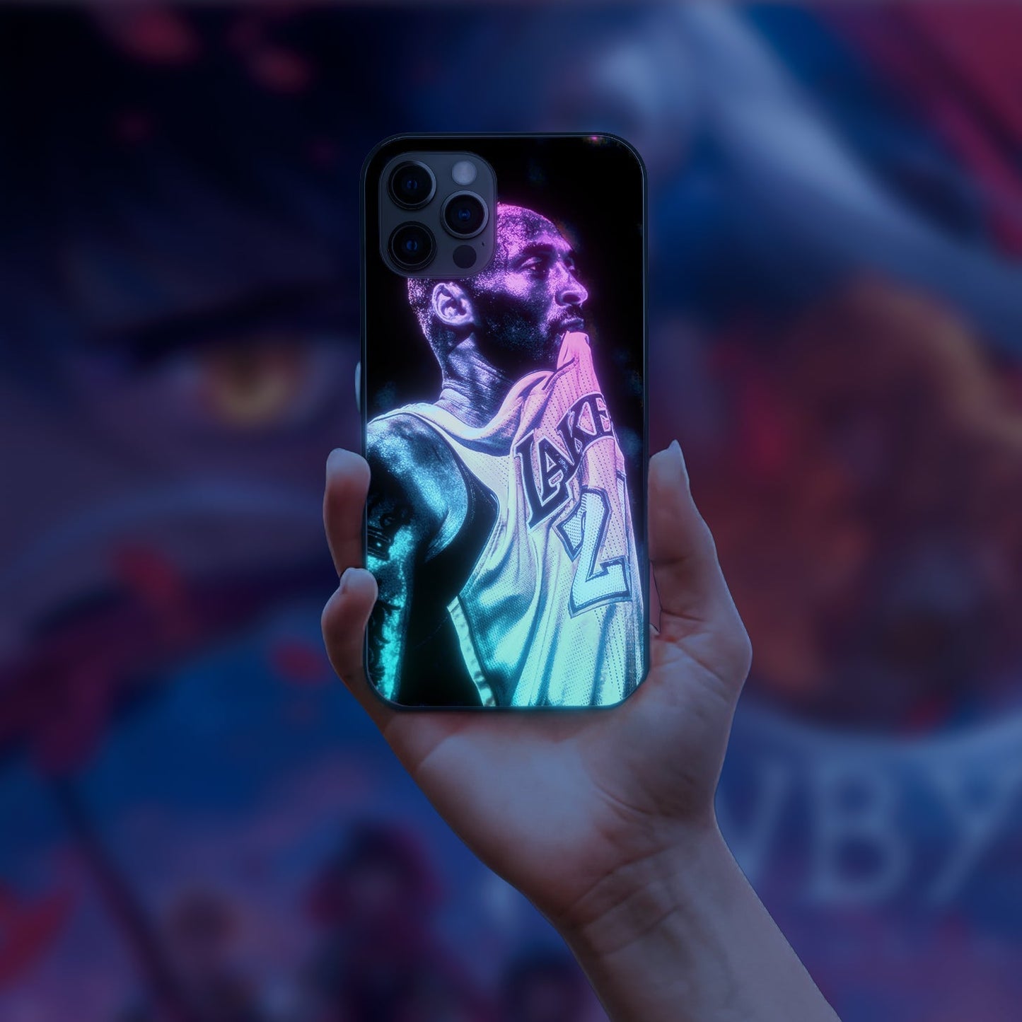 Kobe Bryant4 LED phone case for iPhone