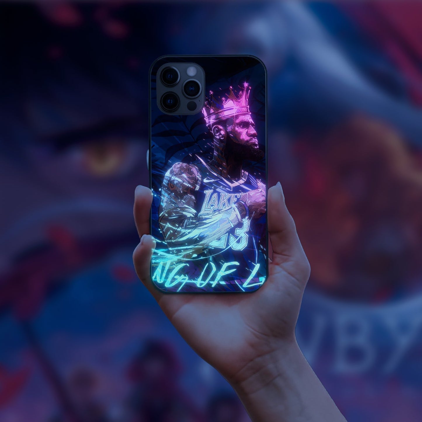 LeBron James1 LED phone case for iPhone