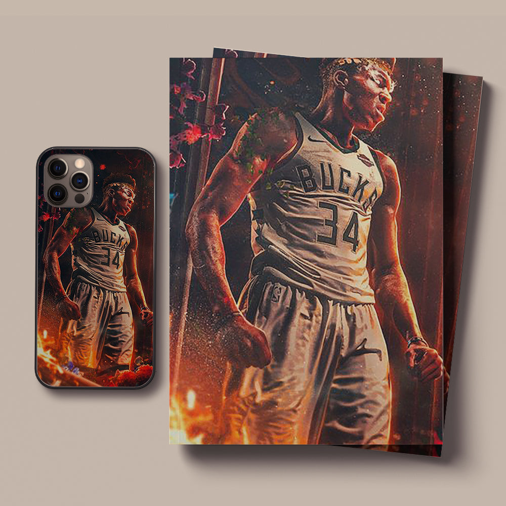 Giannis Sina Ugo Antetokounmpo LED phone case for iPhone