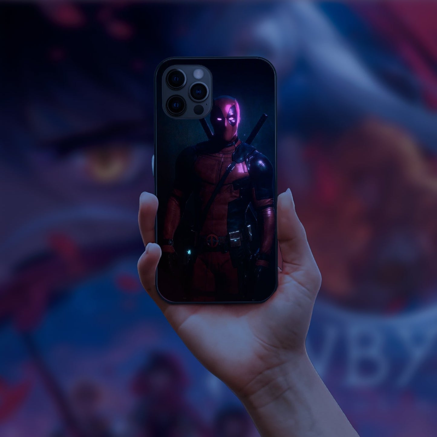 dead pool LED Case for iPhone